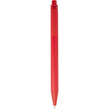 Logo trade promotional giveaway photo of: Chartik monochromatic recycled paper ballpoint pen with matte finish