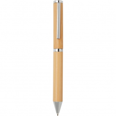 Logotrade promotional merchandise photo of: Apolys bamboo ballpoint and rollerball pen gift set 