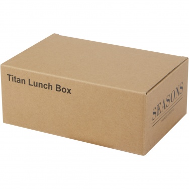 Logo trade promotional gifts image of: Titan recycled stainless steel lunch box