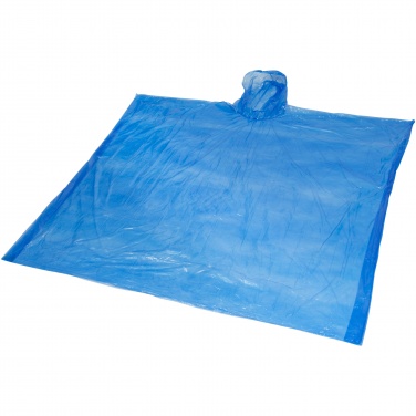 Logo trade promotional items image of: Mayan recycled plastic disposable rain poncho with storage pouch