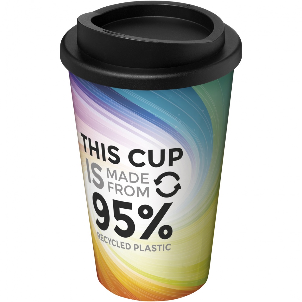 Logo trade promotional products image of: Brite-Americano® Recycled 350 ml insulated tumbler