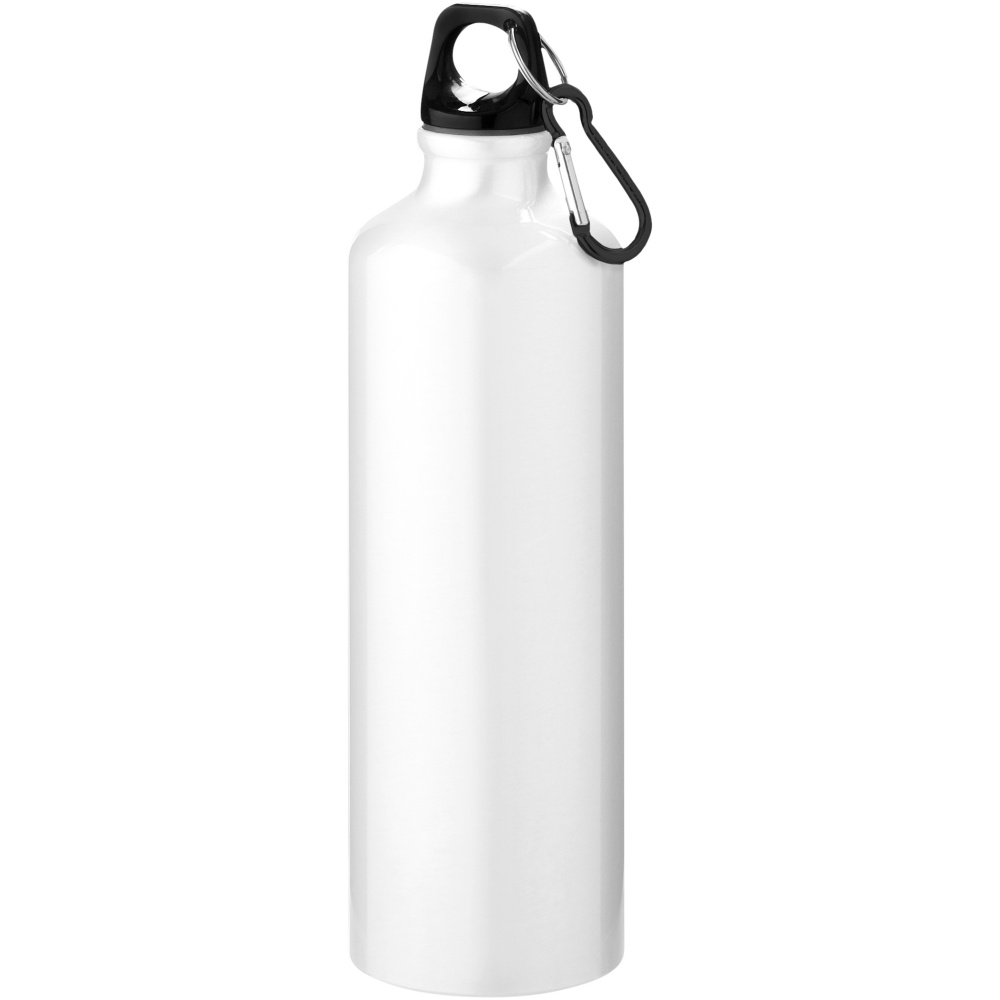 Logo trade promotional items image of: Oregon 770 ml RCS certified recycled aluminium water bottle with carabiner