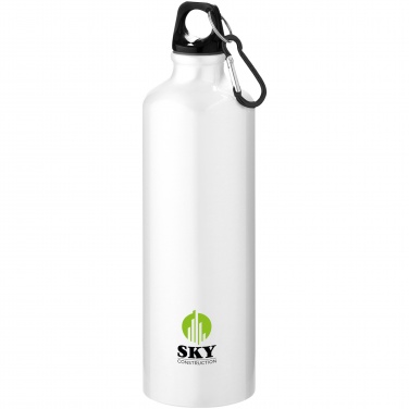 Logo trade corporate gifts picture of: Oregon 770 ml RCS certified recycled aluminium water bottle with carabiner