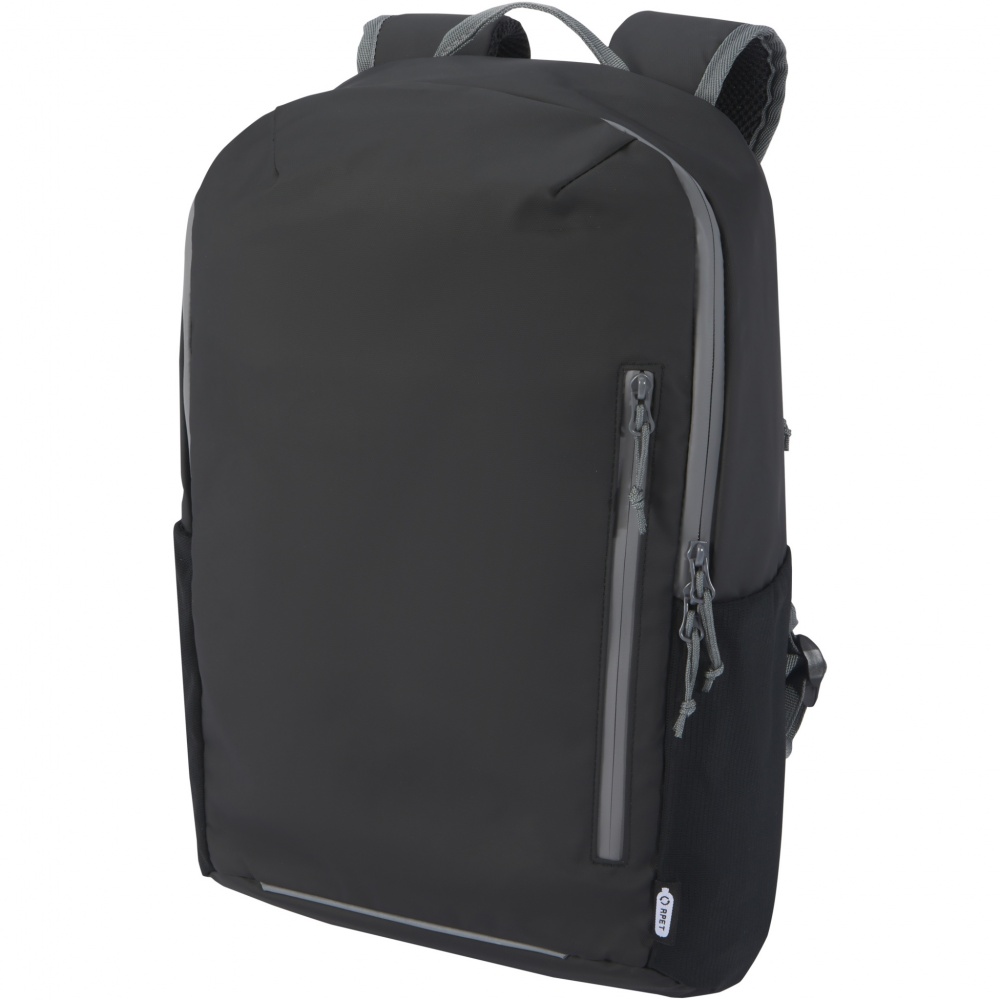 Logotrade business gift image of: Aqua 15" GRS recycled water resistant laptop backpack 21L