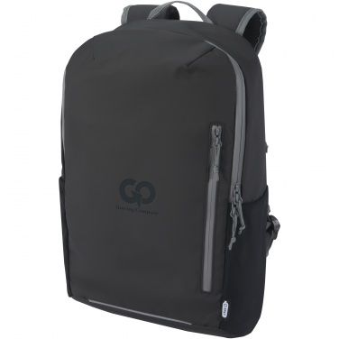 Logo trade advertising product photo of: Aqua 15" GRS recycled water resistant laptop backpack 21L