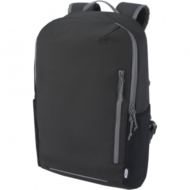 Logo trade promotional giveaway photo of: Aqua 15" GRS recycled water resistant laptop backpack 21L