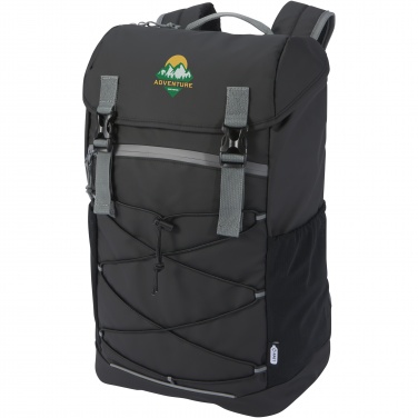 Logo trade business gifts image of: Aqua 15.6" GRS recycled water resistant laptop backpack 23L