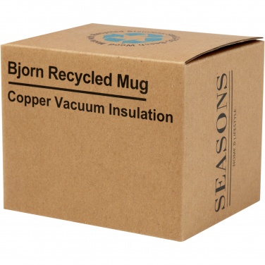 Logotrade business gift image of: Bjorn 360 ml RCS certified recycled stainless steel mug with copper vacuum insulation