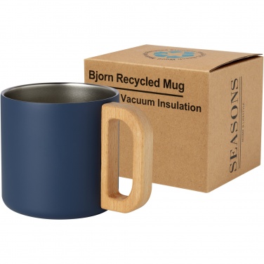 Logo trade business gift photo of: Bjorn 360 ml RCS certified recycled stainless steel mug with copper vacuum insulation