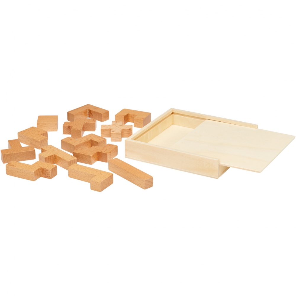 Logo trade corporate gifts picture of: Bark wooden puzzle