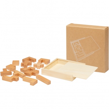 Logo trade corporate gift photo of: Bark wooden puzzle