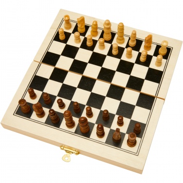 Logo trade corporate gifts image of: King wooden chess set