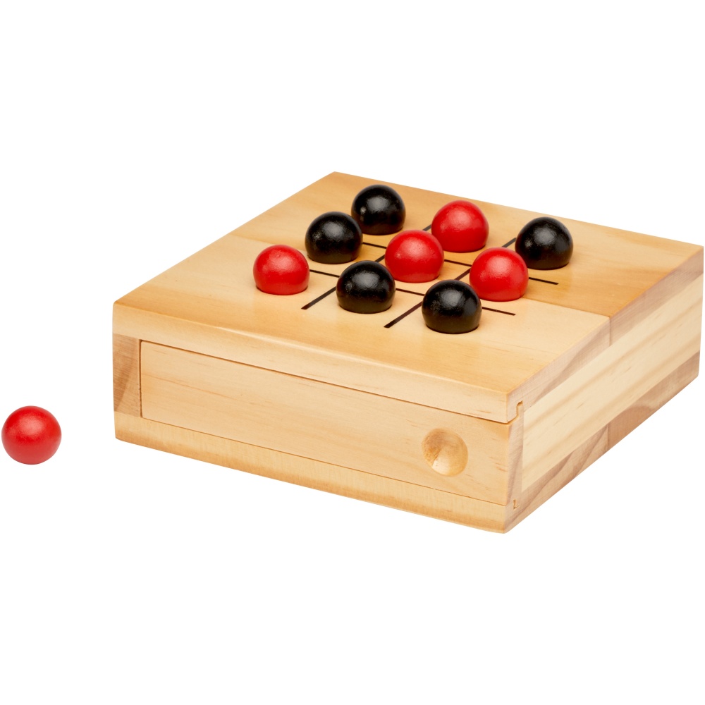 Logo trade promotional giveaways picture of: Strobus wooden tic-tac-toe game