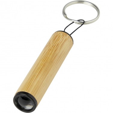 Logotrade promotional item image of: Cane bamboo key ring with light