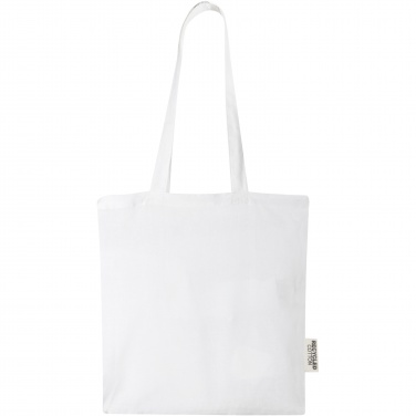 Logotrade promotional products photo of: Madras 140 g/m2 GRS recycled cotton tote bag 7L