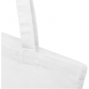 Logotrade promotional item image of: Madras 140 g/m2 GRS recycled cotton tote bag 7L