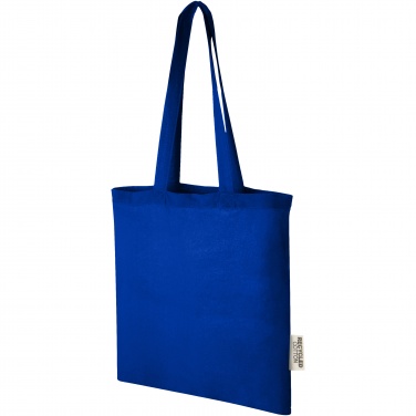 Logotrade advertising product picture of: Madras 140 g/m2 GRS recycled cotton tote bag 7L