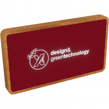 Logo trade promotional items image of: SCX.design P36 5000 mAh light-up wireless power bank