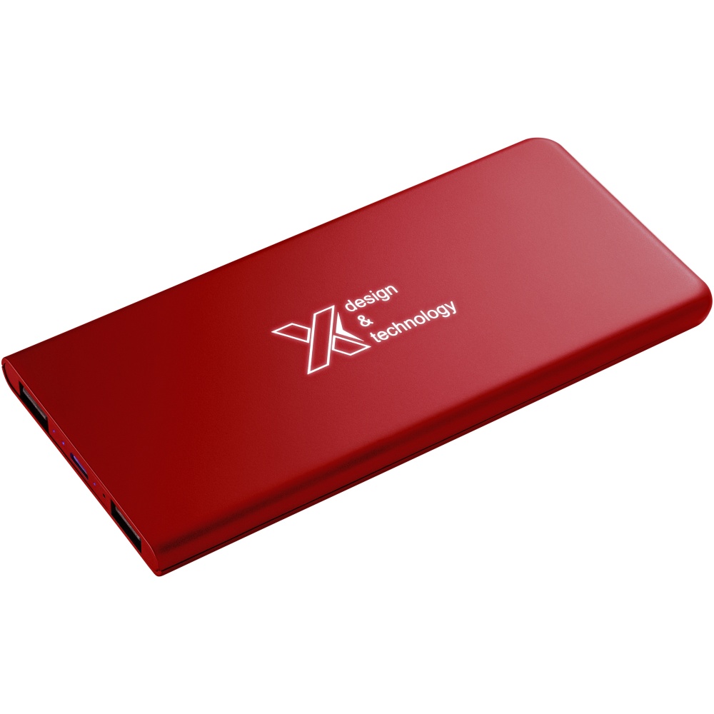 Logo trade promotional gifts image of: SCX.design P15 light-up 5000 mAh power bank