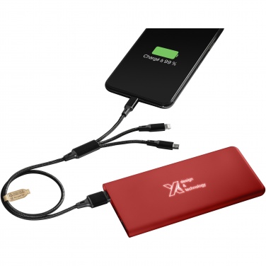 Logo trade promotional item photo of: SCX.design P15 light-up 5000 mAh power bank