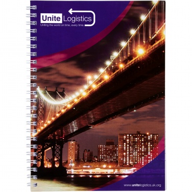 Logotrade promotional merchandise picture of: Desk-Mate® A5 spiral notebook with printed back cover