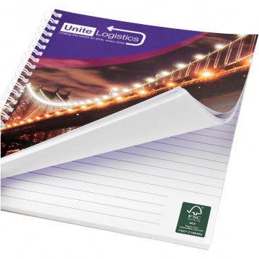 Logotrade promotional merchandise picture of: Desk-Mate® A5 spiral notebook with printed back cover