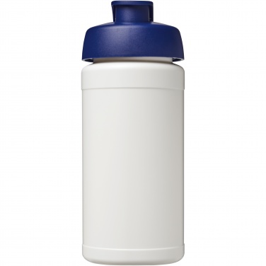 Logo trade promotional gift photo of: Baseline 500 ml recycled sport bottle with flip lid