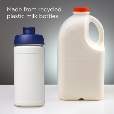 Logo trade corporate gifts picture of: Baseline 500 ml recycled sport bottle with flip lid