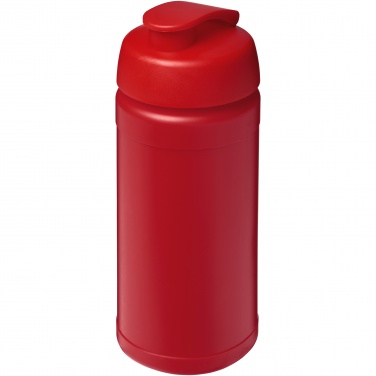 Logo trade promotional products picture of: Baseline 500 ml recycled sport bottle with flip lid