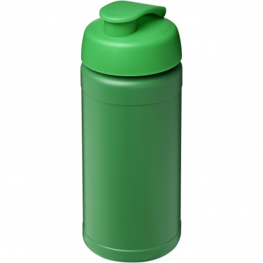 Logo trade promotional giveaway photo of: Baseline 500 ml recycled sport bottle with flip lid