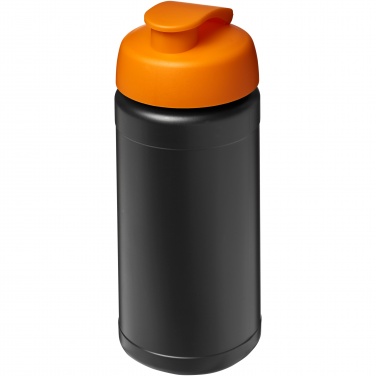 Logo trade advertising products image of: Baseline 500 ml recycled sport bottle with flip lid