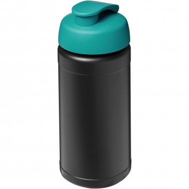 Logo trade corporate gifts image of: Baseline 500 ml recycled sport bottle with flip lid