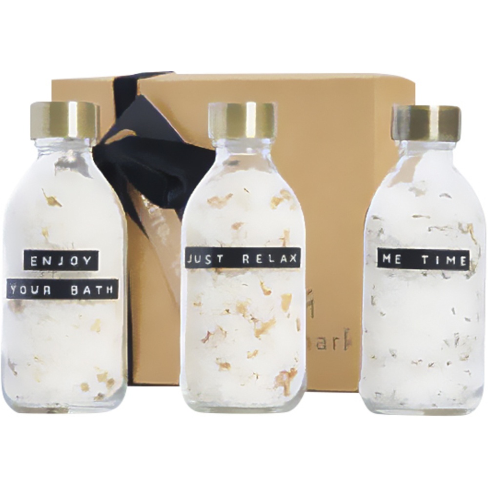 Logotrade corporate gift picture of: Wellmark Just Relax 3-piece 200 ml bath salt gift set