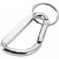 Timor RCS recycled aluminium carabiner keychain, Silver