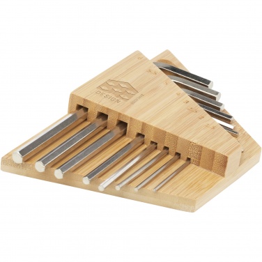 Logotrade business gifts photo of: Allen bamboo hex key tool set