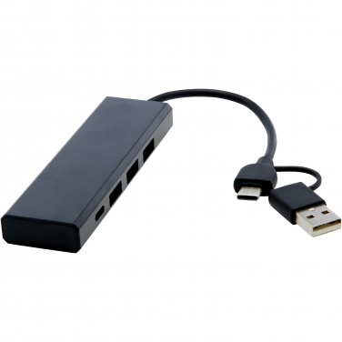 Logotrade promotional product image of: Rise RCS recycled aluminium USB 2.0 hub