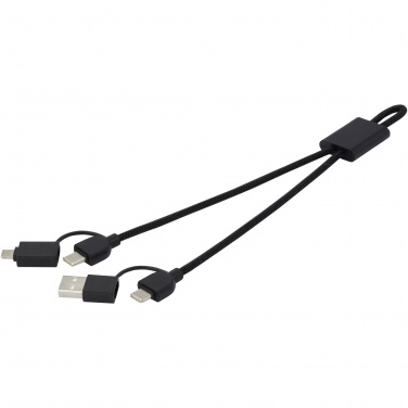 Logo trade promotional products image of: Connect 6-in-1 RCS recycled aluminium 45W quick charge & data transfer cable