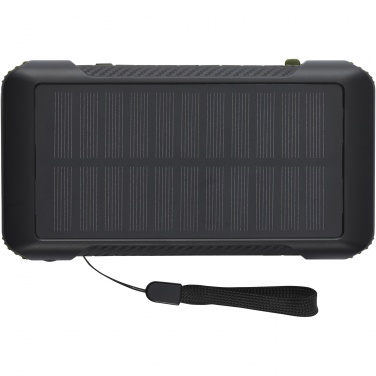 Logo trade promotional gift photo of: Soldy 10.000 mAh RCS recycled plastic solar dynamo power bank 