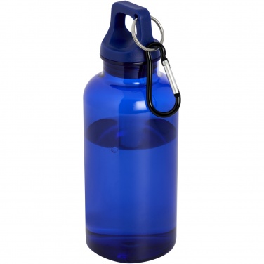 Logotrade promotional merchandise photo of: Oregon 400 ml RCS certified recycled plastic water bottle with carabiner