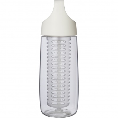 Logo trade corporate gift photo of: HydroFruit 700 ml recycled plastic sport bottle with flip lid and infuser