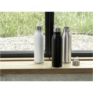 Logotrade advertising products photo of: Harper 700 ml RCS certified stainless steel water bottle with metal loop