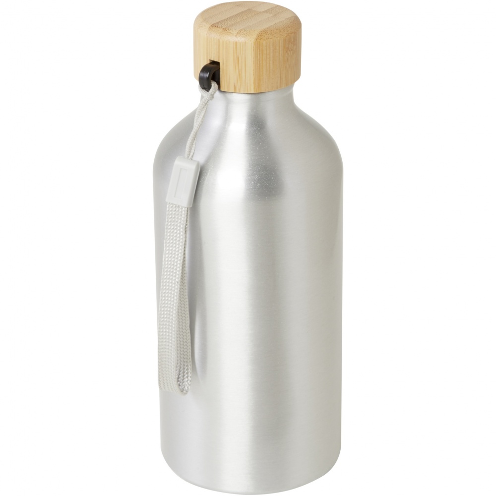 Logotrade promotional merchandise photo of: Malpeza 500 ml RCS certified recycled aluminium water bottle