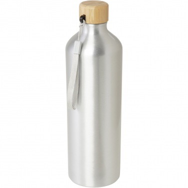 Logo trade promotional products image of: Malpeza 1000 ml RCS certified recycled aluminium water bottle