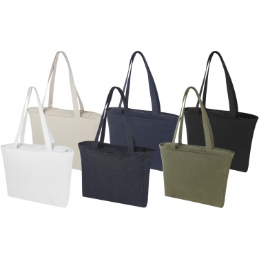 Logo trade promotional giveaways picture of: Weekender 500 g/m² Aware™ recycled tote bag