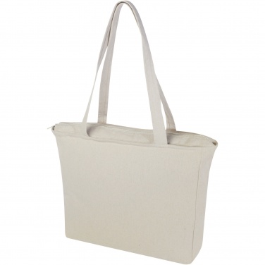 Logo trade promotional items image of: Weekender 500 g/m² Aware™ recycled tote bag