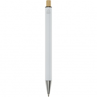 Logo trade promotional gift photo of: Cyrus recycled aluminium ballpoint pen (blue ink)