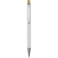 Cyrus recycled aluminium ballpoint pen, White