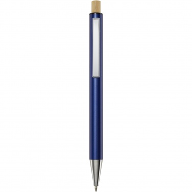 Logo trade promotional items image of: Cyrus recycled aluminium ballpoint pen (blue ink)