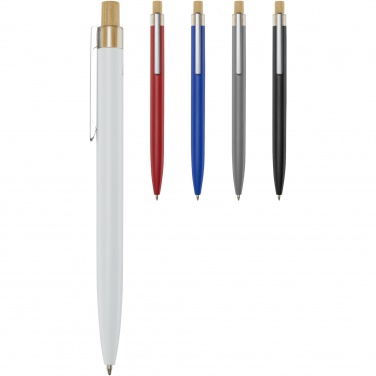 Logo trade business gifts image of: Nooshin recycled aluminium ballpoint pen  (blue ink)