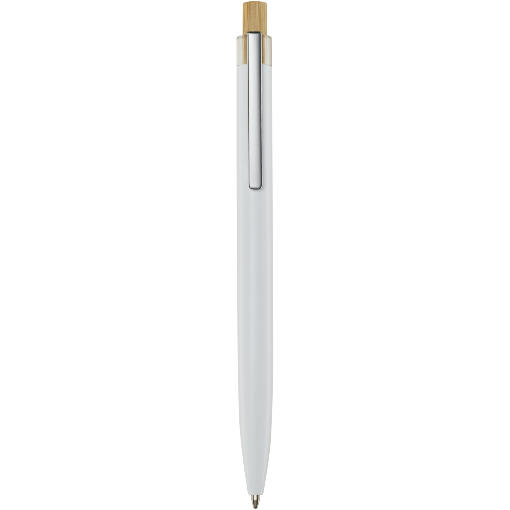 Logo trade corporate gift photo of: Nooshin recycled aluminium ballpoint pen (black ink)